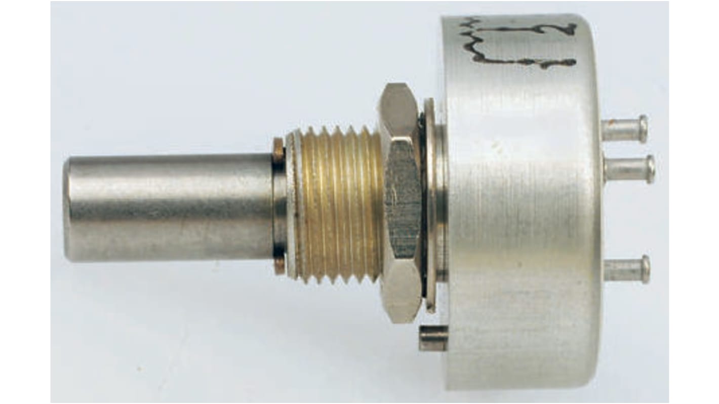 Potencjometr 10kΩ typ Obrotowy Vishay średnica wału 6,35 mm 1W długość wału 22.2mm średnica 22.23mm Montaż panelowy