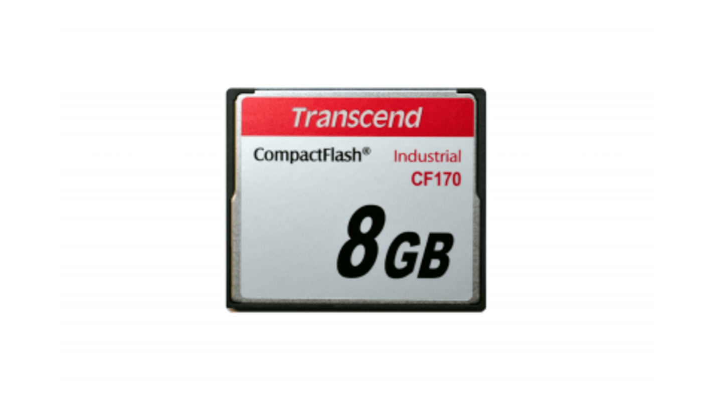 Scheda CompactFlash Transcend CompactFlash 8 GB Sì CF170 MLC -25 → +85°C
