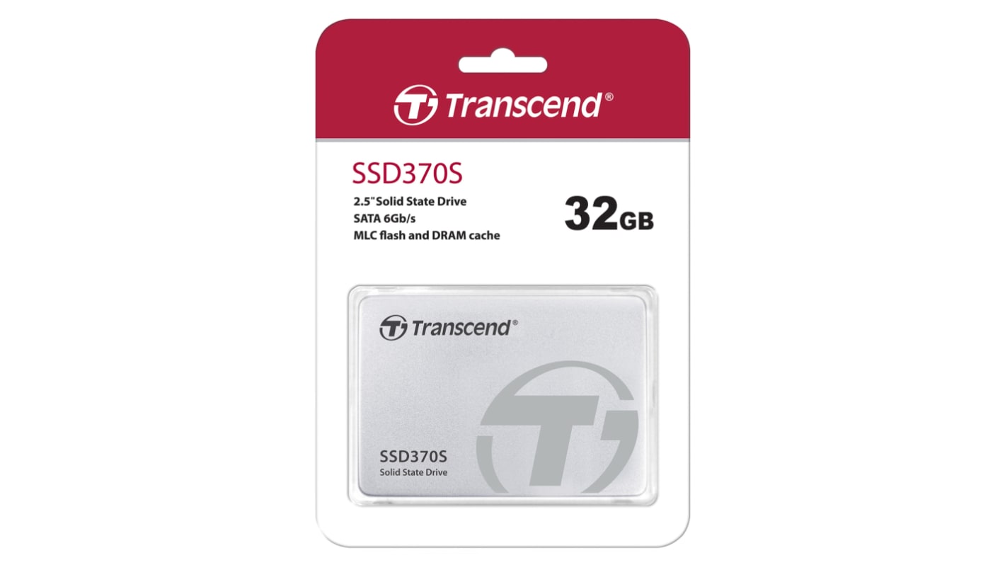 Transcend SSD370 63.5 mm 32 GB External SSD Hard Drive