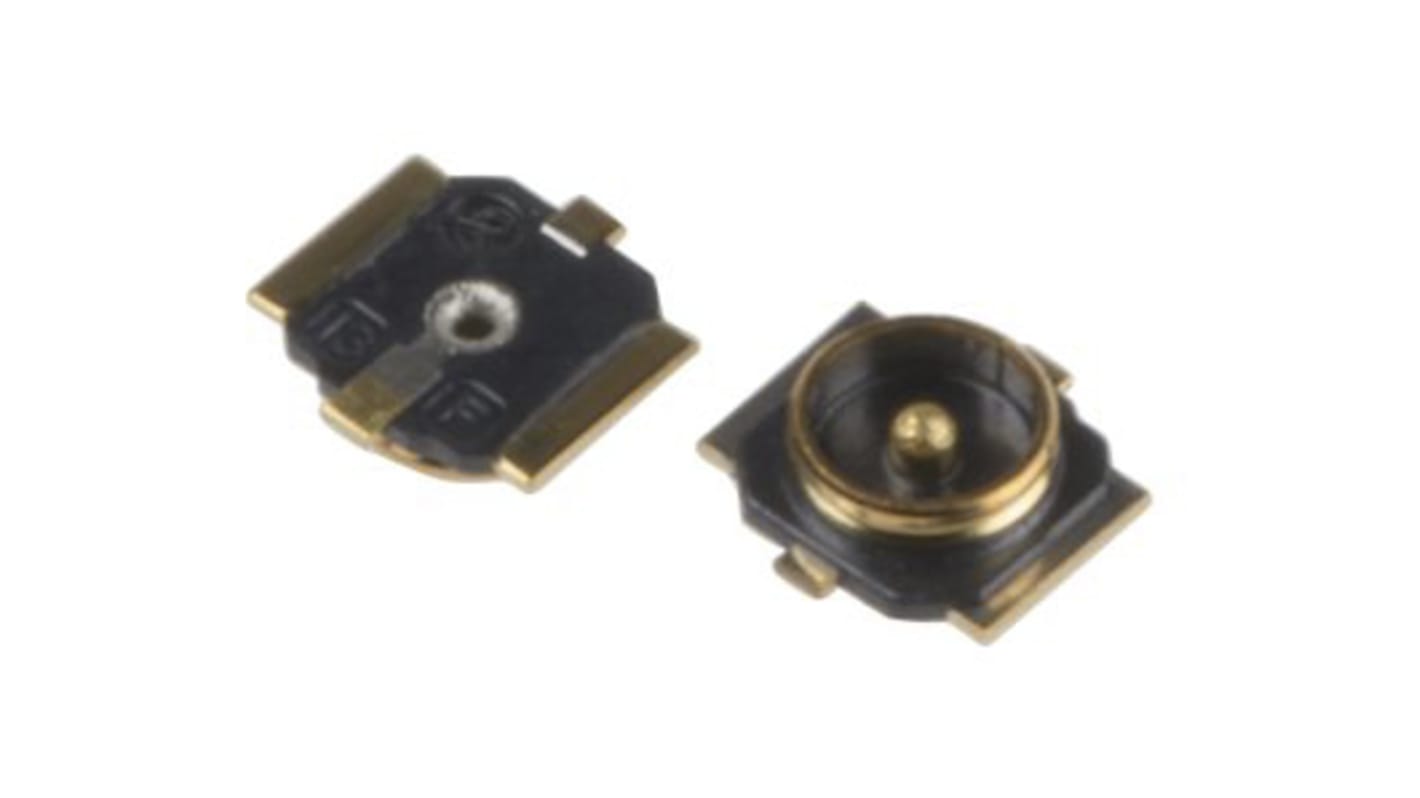 Hirose, Plug PCB Mount UHF Connector, 50Ω, SMT Termination, Right Angle Body