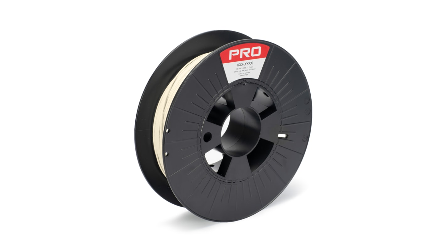 RS PRO 1.75mm Natural PVA-M 3D Printer Filament, 500g