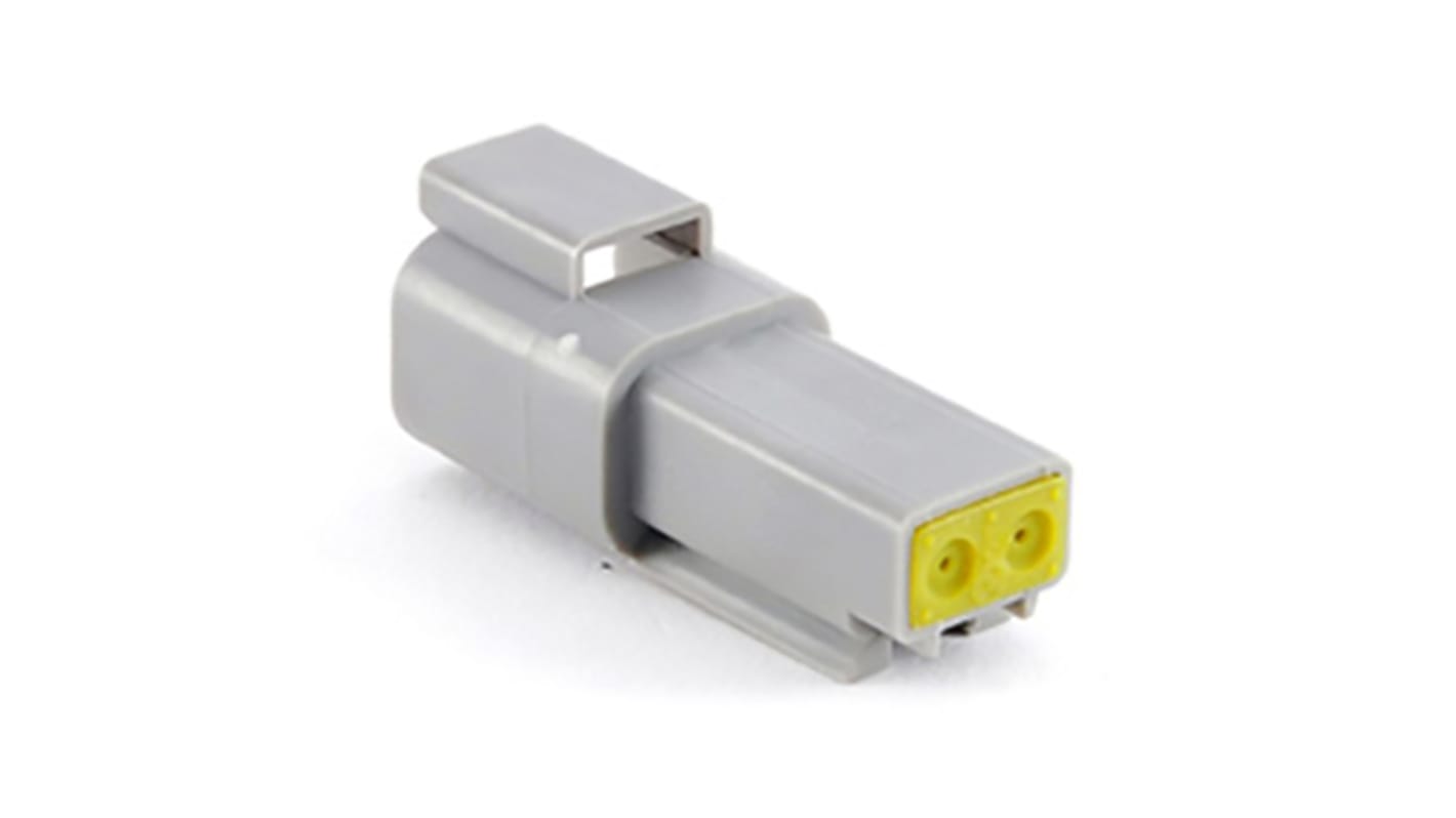 Amphenol Industrial, AT Automotive Connector Socket Grey Cable Mount 2 Way, Crimp Termination AT04-2P-RD01