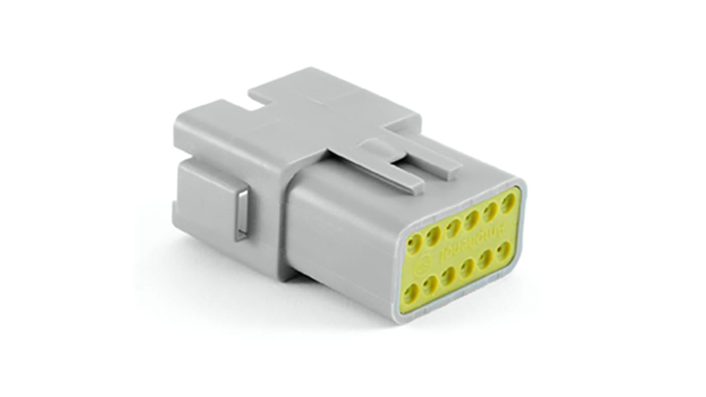 Connettore automotive Amphenol Industrial, Femmina, 13A, 12 vie, 2 file, Montaggio su cavo