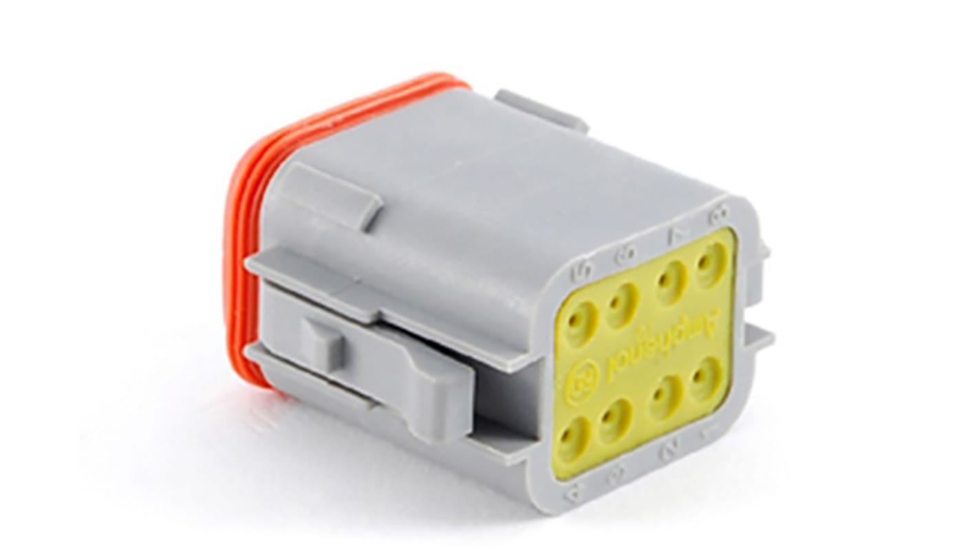 Connettore automotive Amphenol Industrial, Maschio, 13A, 8 vie, 2 file, Montaggio su cavo