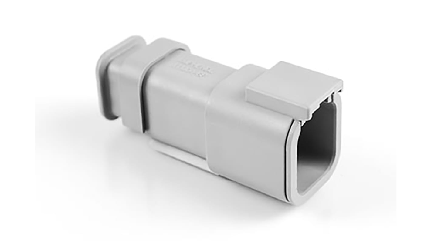 Amphenol Industrial, ATM Automotive Connector Socket Grey Cable Mount 6 Way, Crimp Termination ATM04-6P-SR01GY