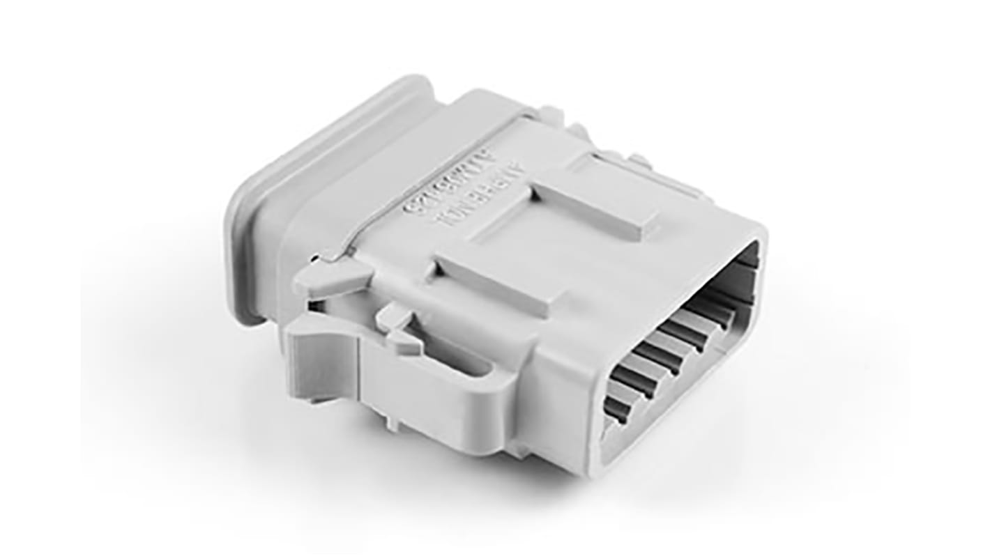 Amphenol Industrial, ATM Automotive Connector Plug Grey Cable Mount 12 Way, Crimp Termination ATM06-12SA-SR1GY