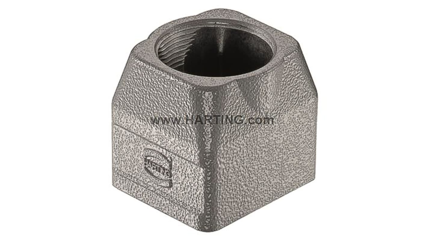HARTING Han-Modular Twin Heavy Duty Power Connector Hood, M25 x 1.5 Thread, Straight