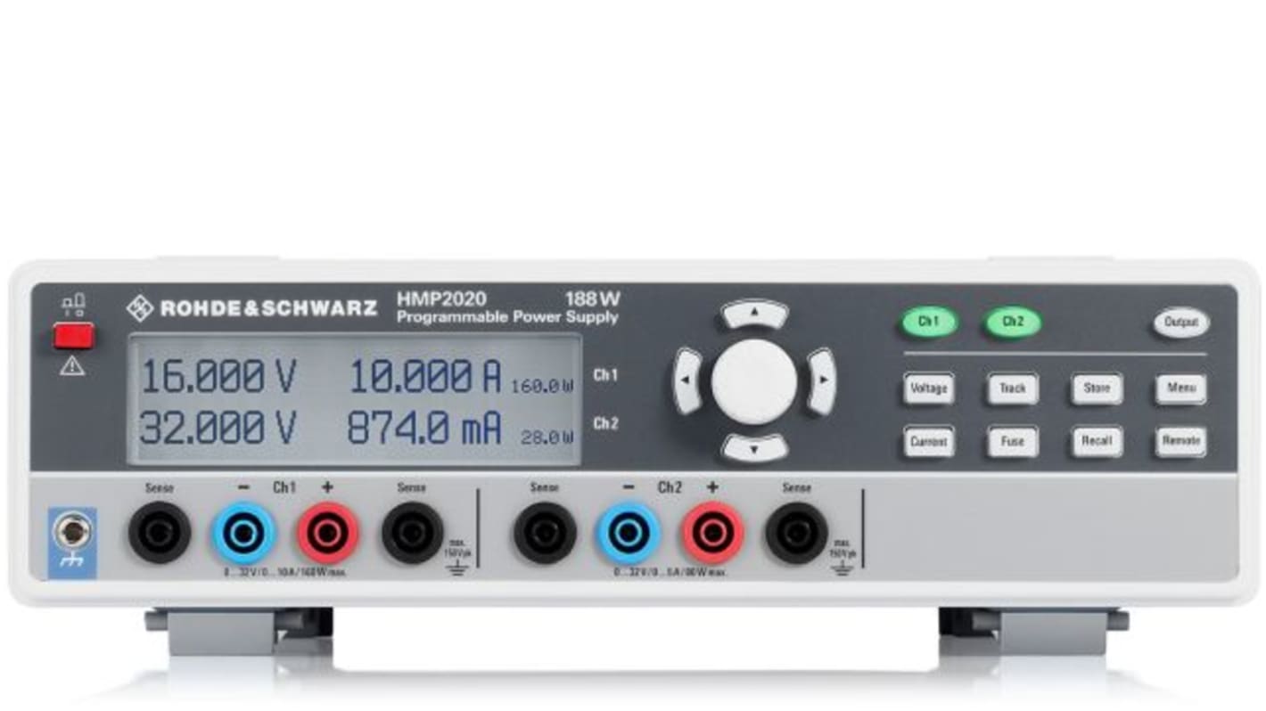 Fuente de alimentación Rohde & Schwarz HMP2020, 2 salidas, 0 → 32V, 5A, 10A , 188W