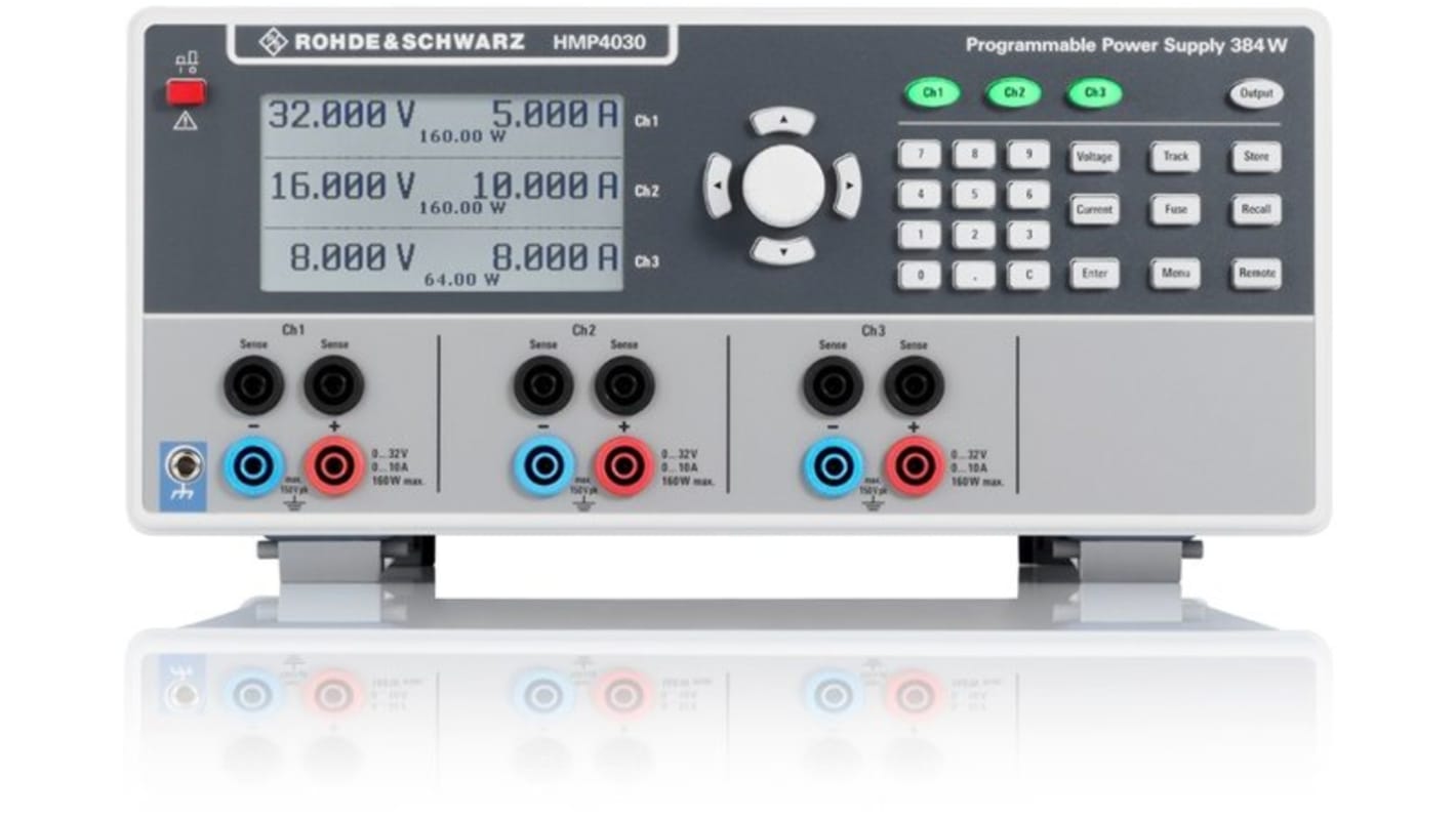 Fuente de alimentación Rohde & Schwarz HMP4030, 3 salidas, 0 → 32V, 10A, 384W