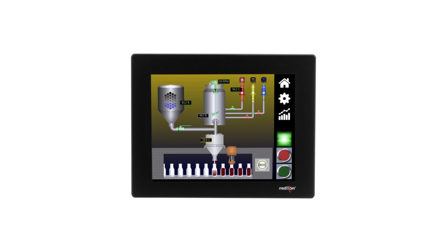 Red Lion CR1000 Series Touch Screen HMI - 7 in, Colour Display, 800 x 480