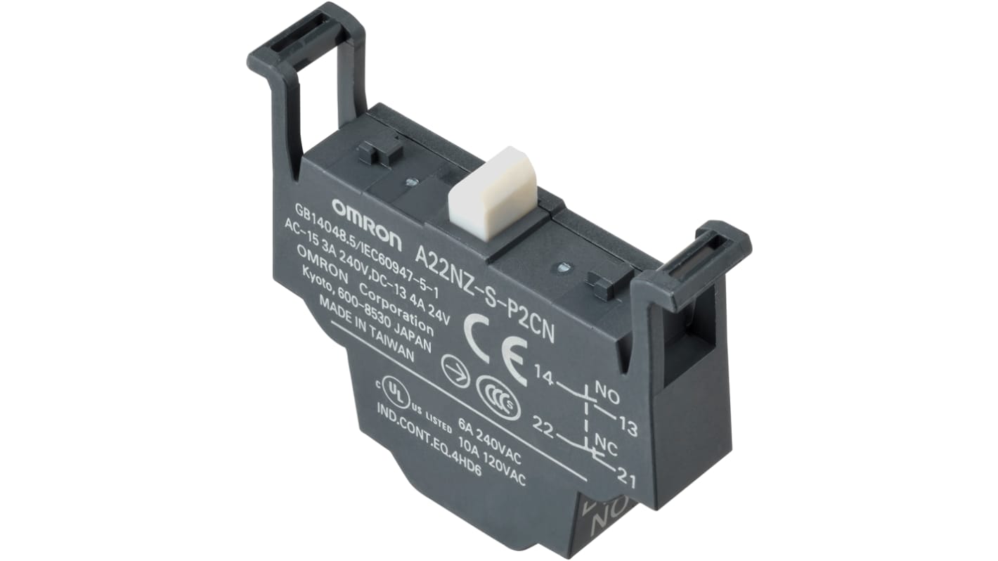 Omron A22NZ Contact Block - SPDT 240 V ac/dc