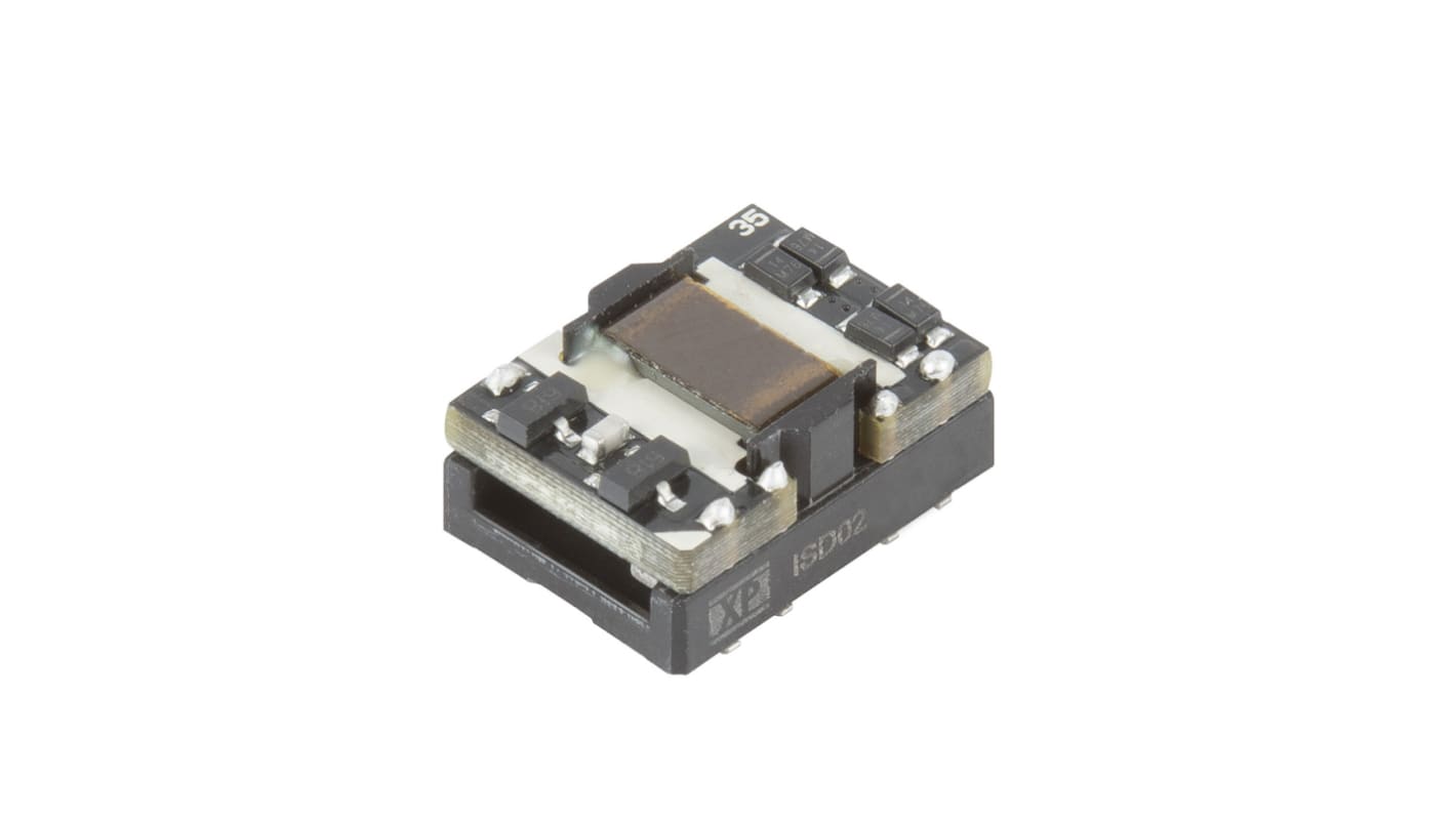 XP Power ISM02 DC-DC Converter, ±5V dc/ ±200mA Output, 2.97 → 3.63 V dc Input, 2W, Surface Mount