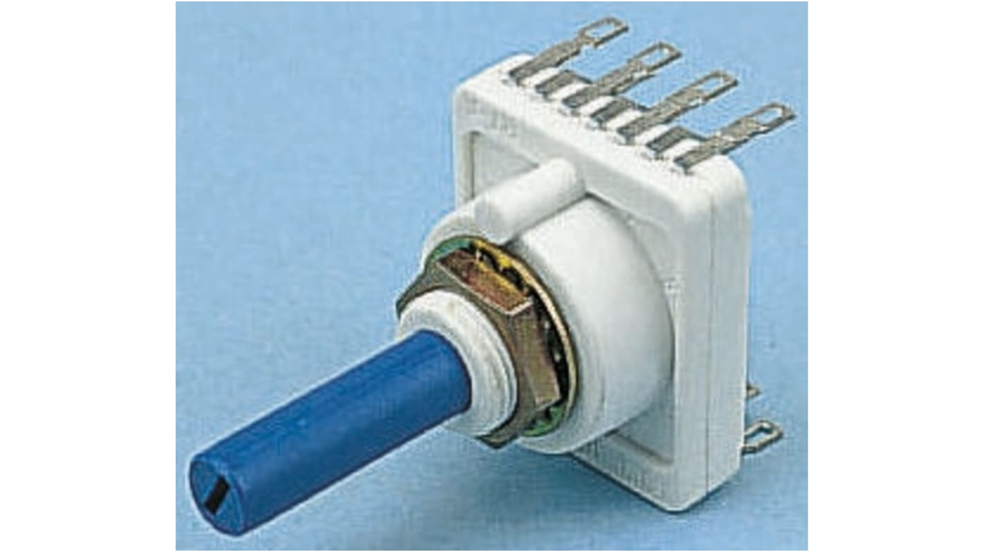 C & K, 6 Position DP6T Rotary Switch, 150 mA, Solder