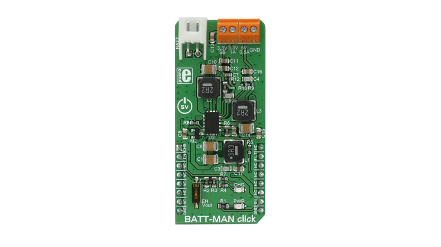 MikroElektronika BATT-MAN Click Battery Charger for LTC3586 for Portable Devices and Application