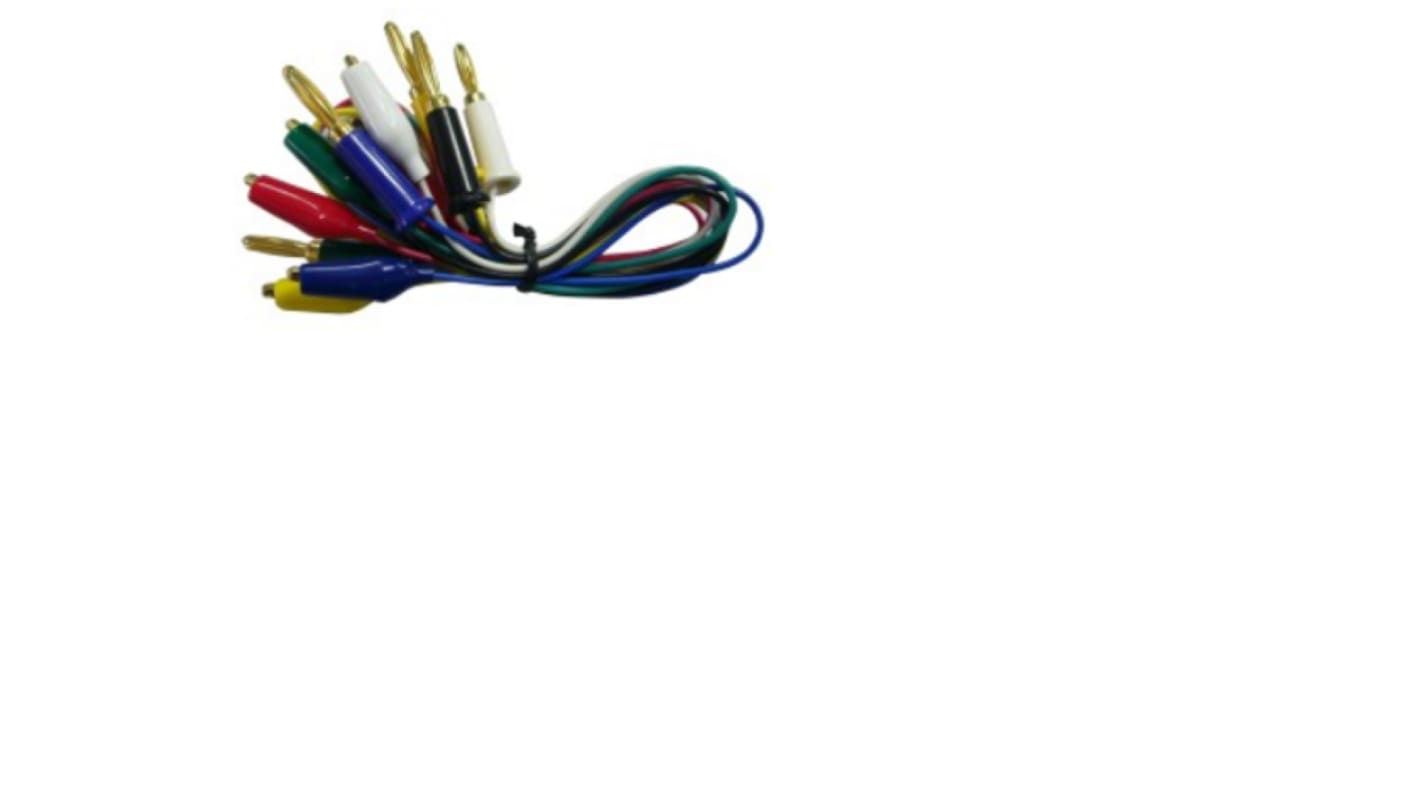 Teishin Electric Crocodile Clip Lead, 500mm Lead Length