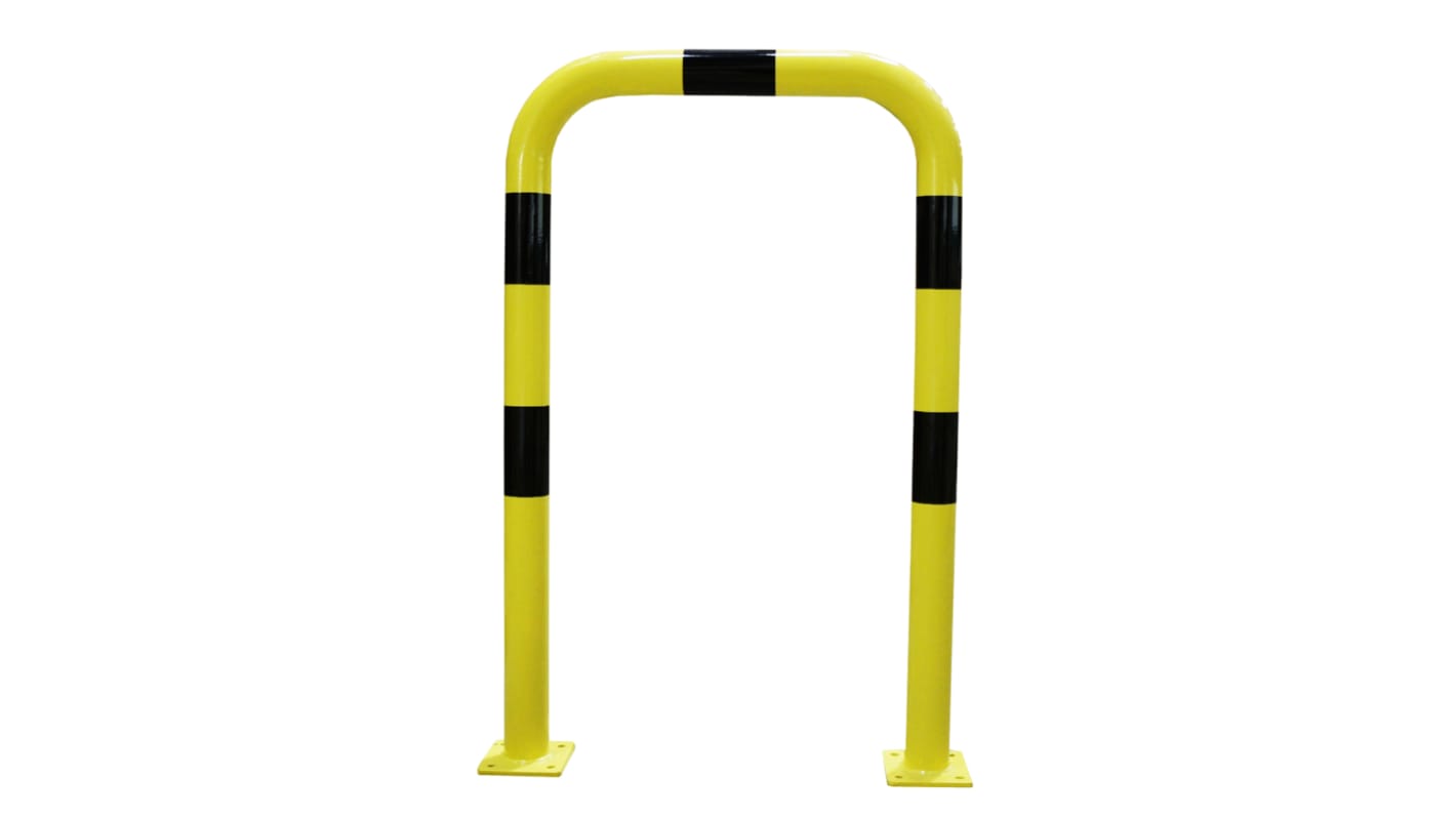 Barrière sécurité RS PRO en Acier Noir/Jaune x Haut. 1200mm