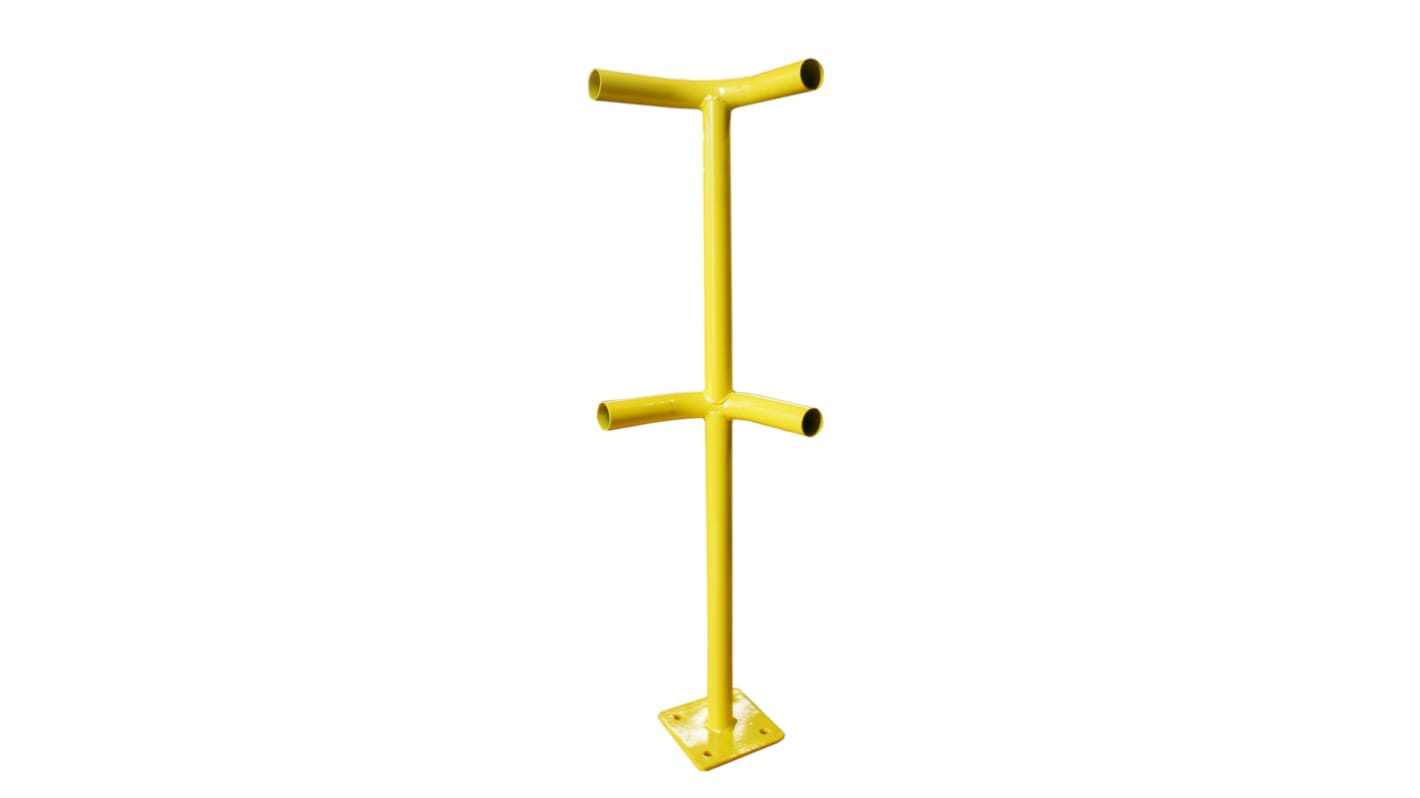 RS PRO Yellow Steel Protection Barrier