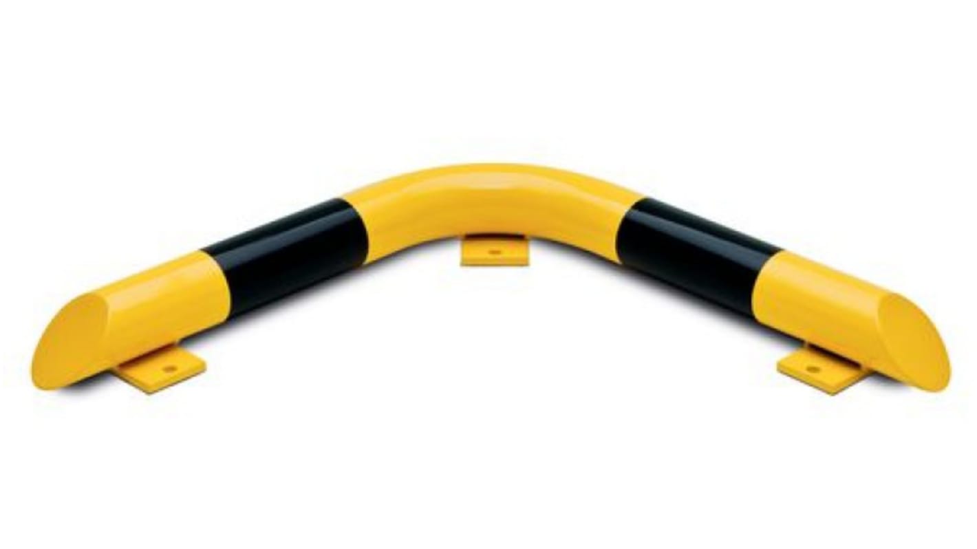 RS PRO Black & Yellow Steel Protection Stop