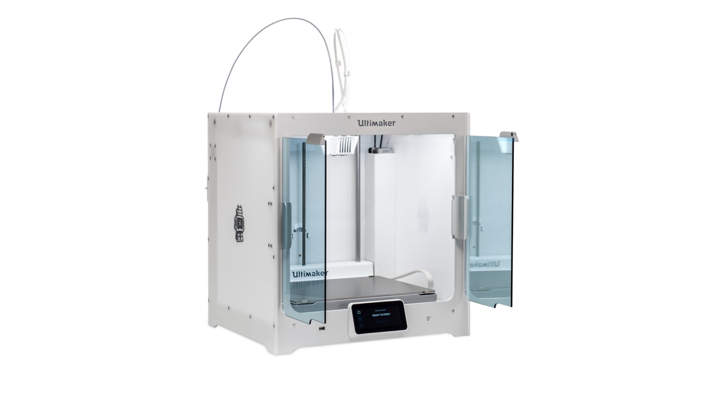 Ultimaker S5 FDM 3D-Drucker 2-Kopf Multifilament- Druck, für 2.85mm Filament, bis 330 x 240 x 300mm, LAN, USB, Wi-Fi