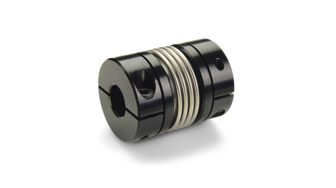 Ruland Bellows Coupling, 41.3mm Outside Diameter, 14mm Bore, 50.8mm Length Coupler