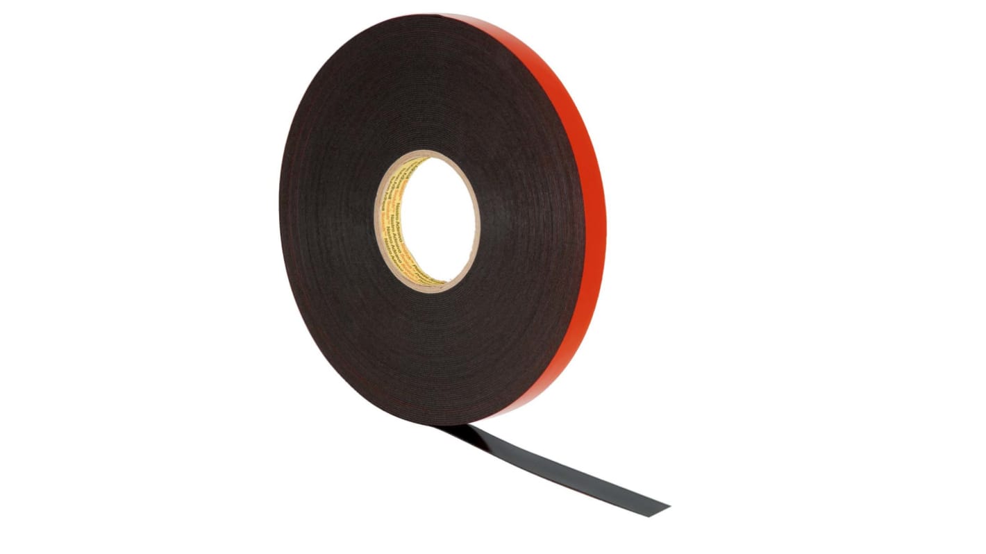 3M 5962F, VHB™ Black Foam Tape, 19.0mm x 33.0m, 1.60mm Thick