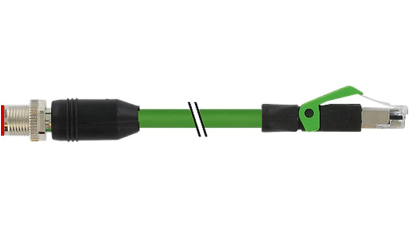 Cable Ethernet RS PRO de color Verde, long. 2m, funda de Poliuretano (PUR), Pirorretardante