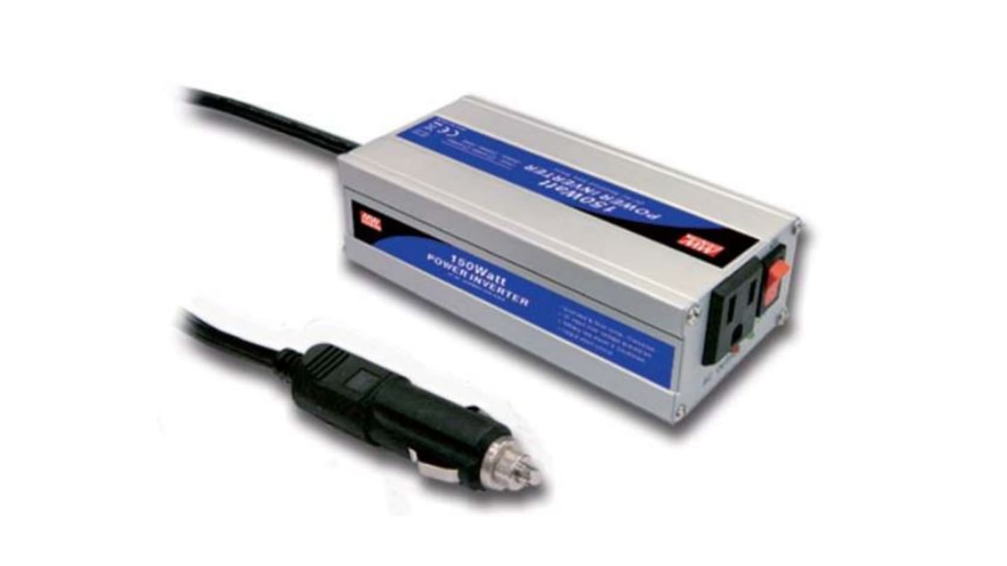 MEAN WELL 车载电源, 12V 直流输入, 150W连续输出功率, 230V 交流输出, 最低温度0°C