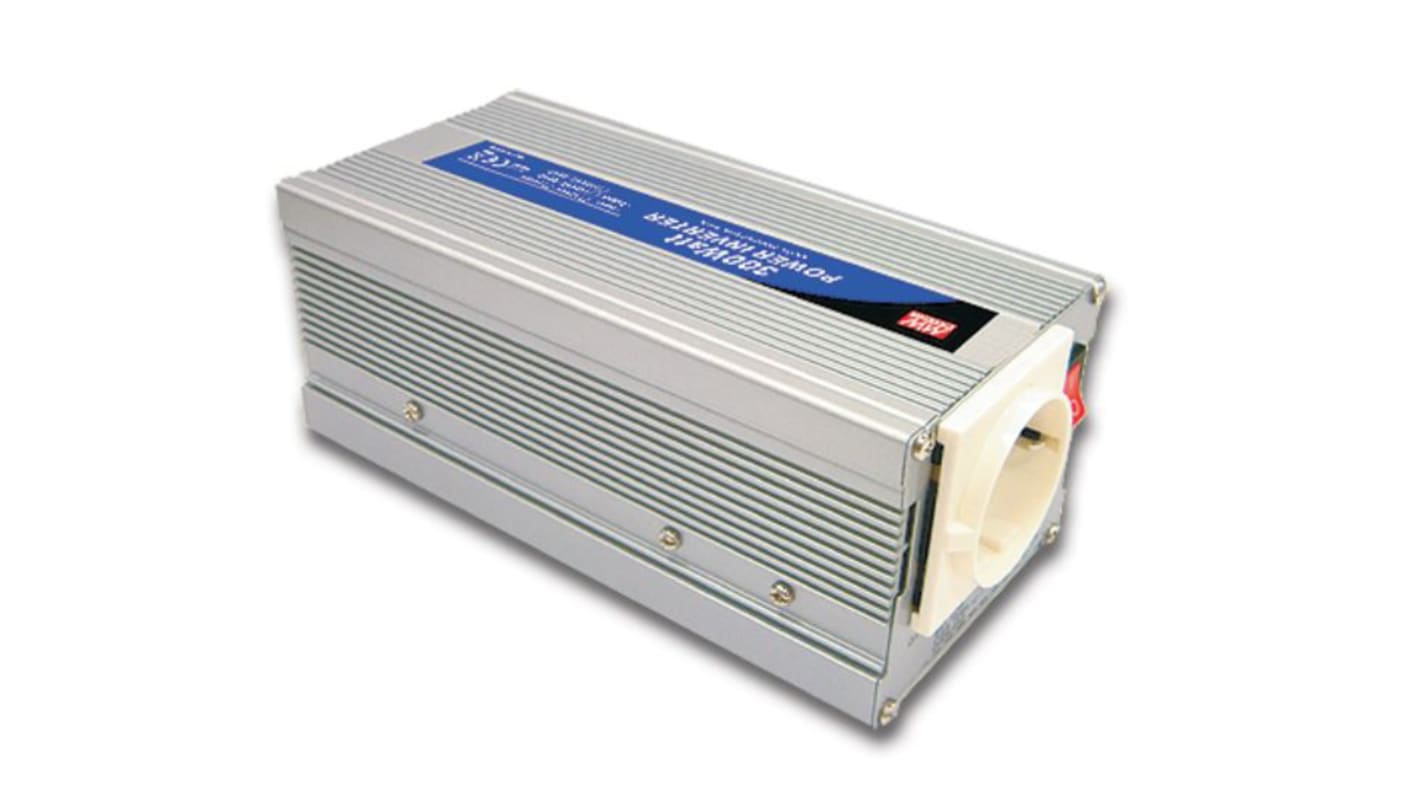 MEAN WELL Modified Sine Wave 300W Power Inverter, 12V dc Input, 230V ac Output