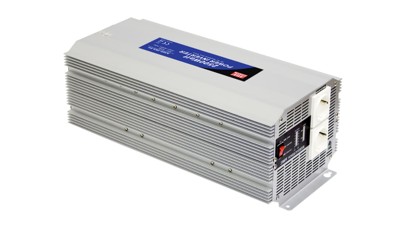 MEAN WELL Modified Sine Wave 2500W Power Inverter, 12V dc Input, 230V ac Output