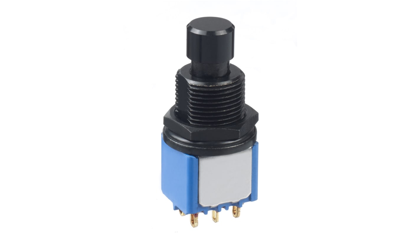 APEM Push Button Switch, Latching, Through Hole, 6.5mm Cutout, DPDT, 30V dc