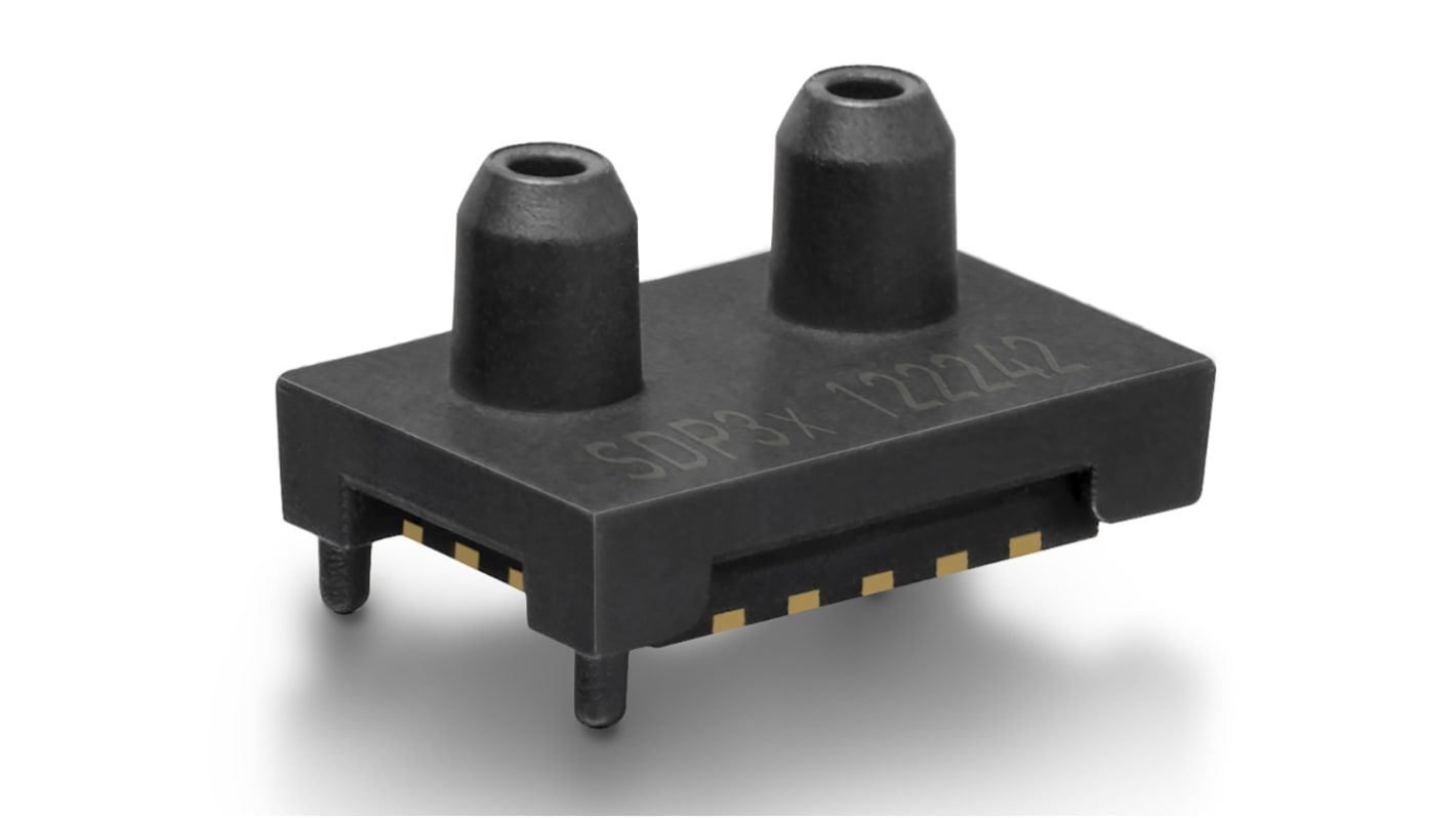 Sensirion SDP33 Series Pressure Sensor, -15mbar Min, 1500Pa Max, I2C Output, Differential Reading