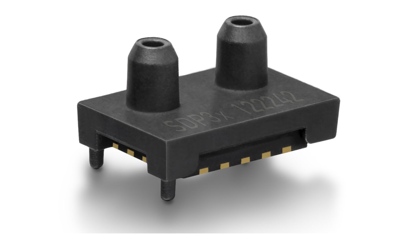 Sensirion SDP33 Series Pressure Sensor, -15mbar Min, 1500Pa Max, I2C Output, Differential Reading