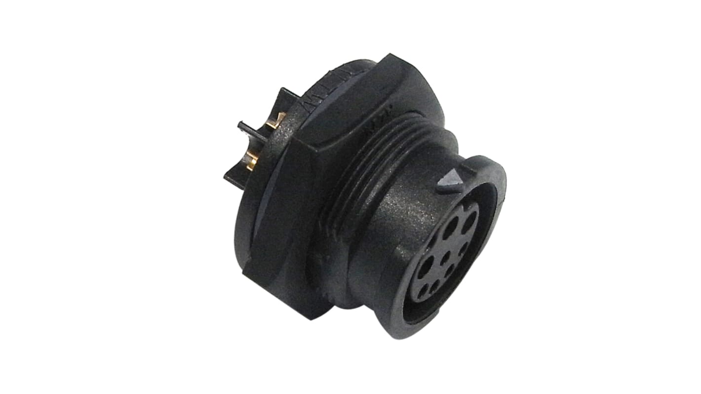 Amphenol Industrial Circular Connector, 5 Contacts, Front Mount, Socket, Female, IP68, X-Lok Series