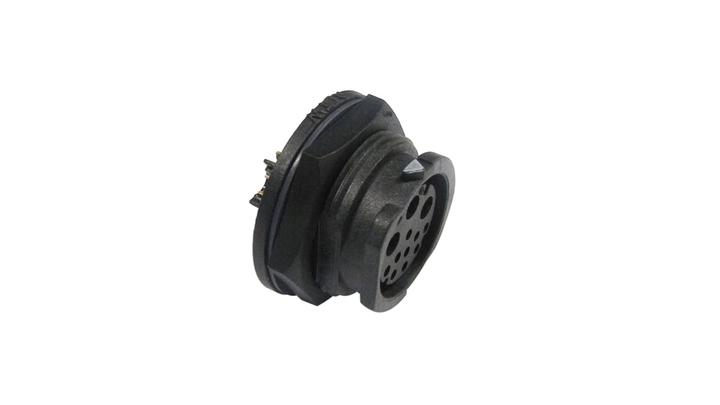 Amphenol Industrial Connector, 12 Contacts, Cable Mount, Plug, Male, IP68, CD Series