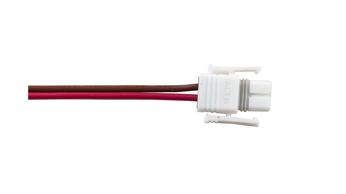 Conjunto de cables Amphenol Industrial, long. 400mm, Con A: Macho, 2 vías