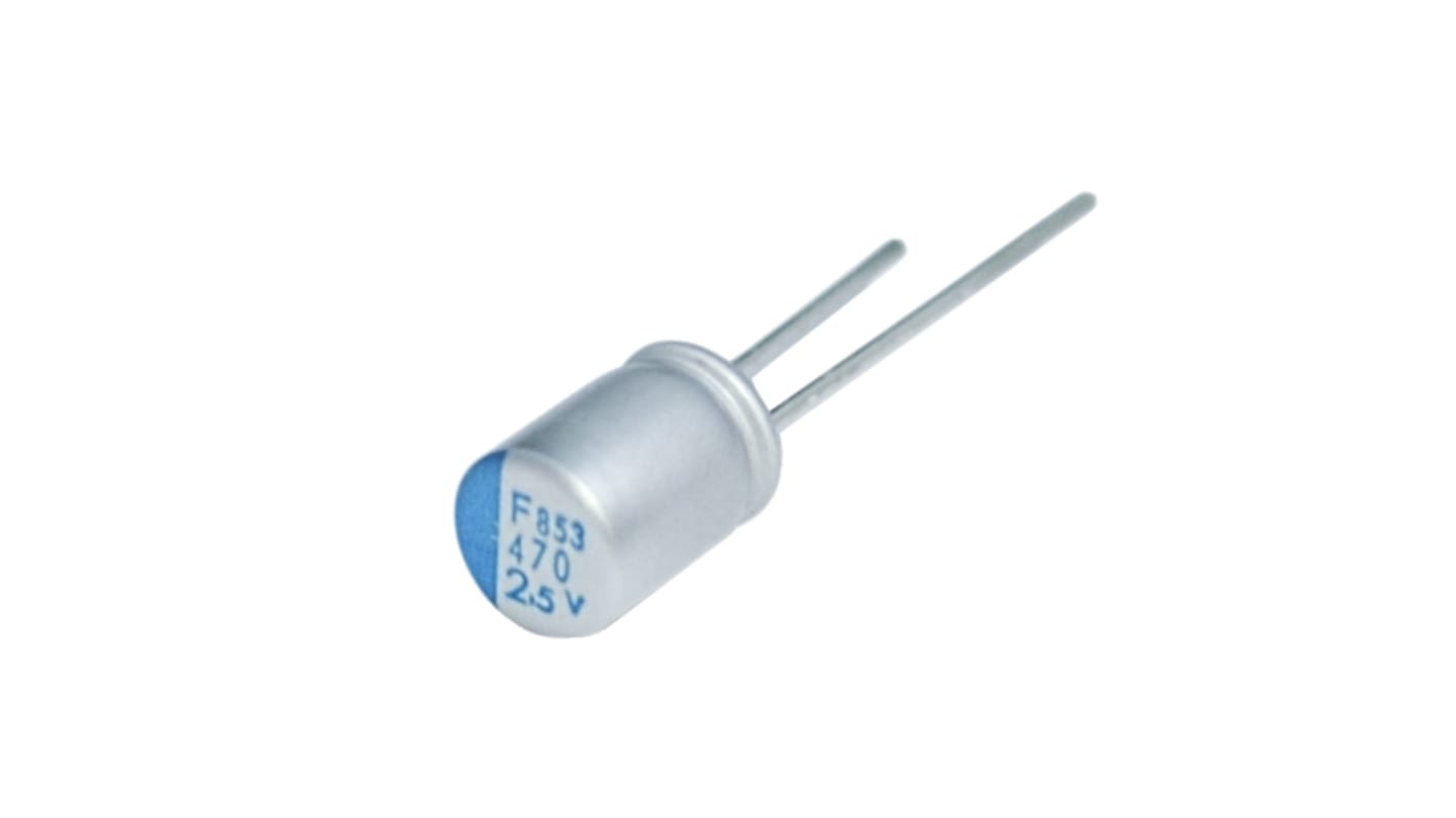 CHEMI-CON 1.8mF Through Hole Polymer Capacitor, 16V dc