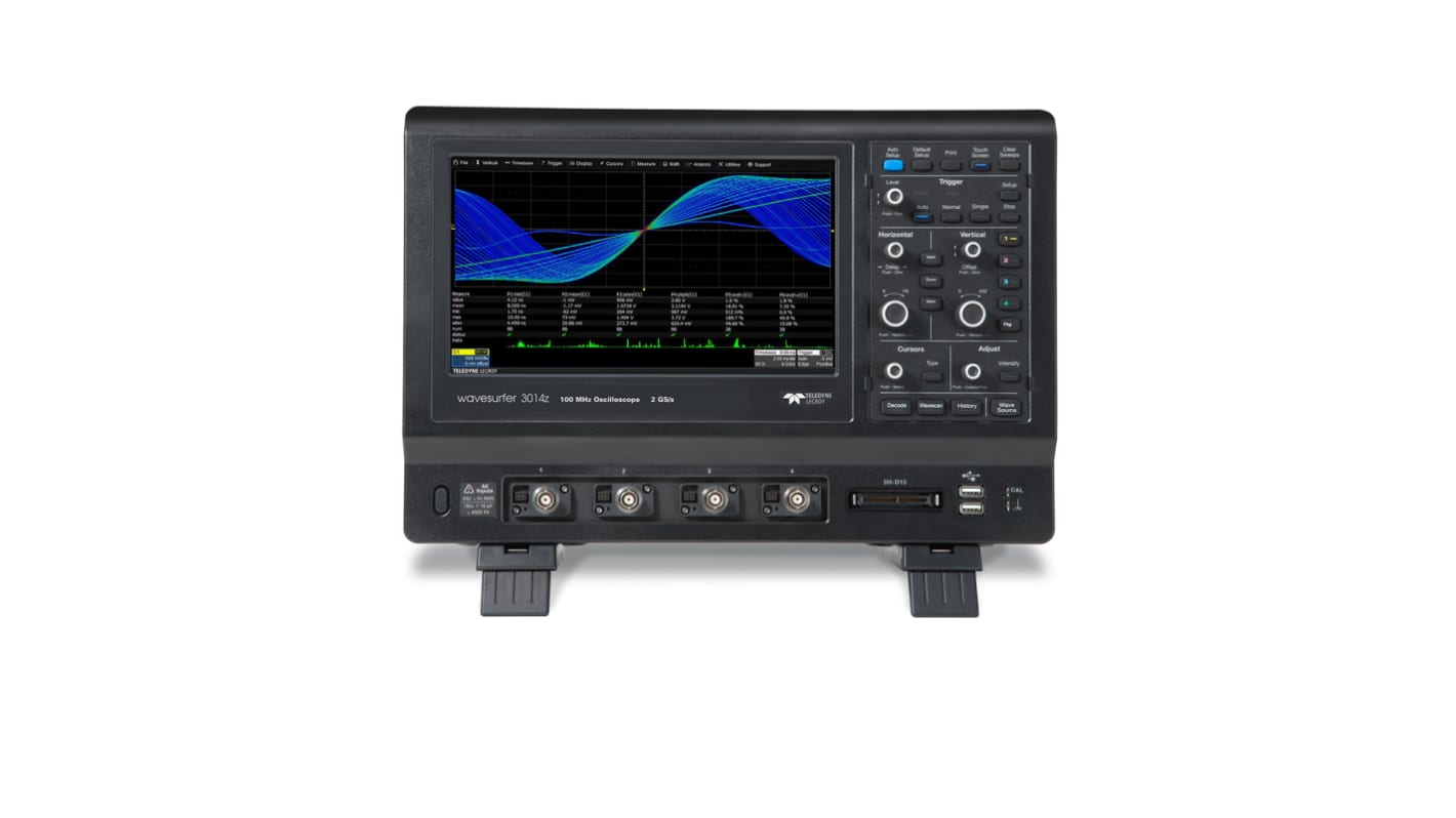 Teledyne LeCroy WaveSurfer 3014z. Tisch Oszilloskop 4-Kanal Analog 100MHz, DKD/DAkkS-kalibriert CAN, LIN, RS232, SPI,