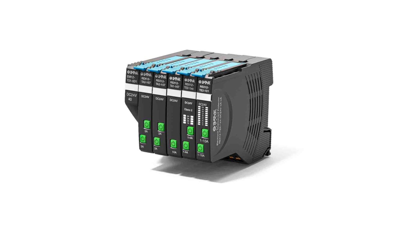 ETA REX12-T Rex12 Elektronischer Trennschalter, 1A 24V, DIN-Schienen-Montage L. 12.5mm x 12.5mm