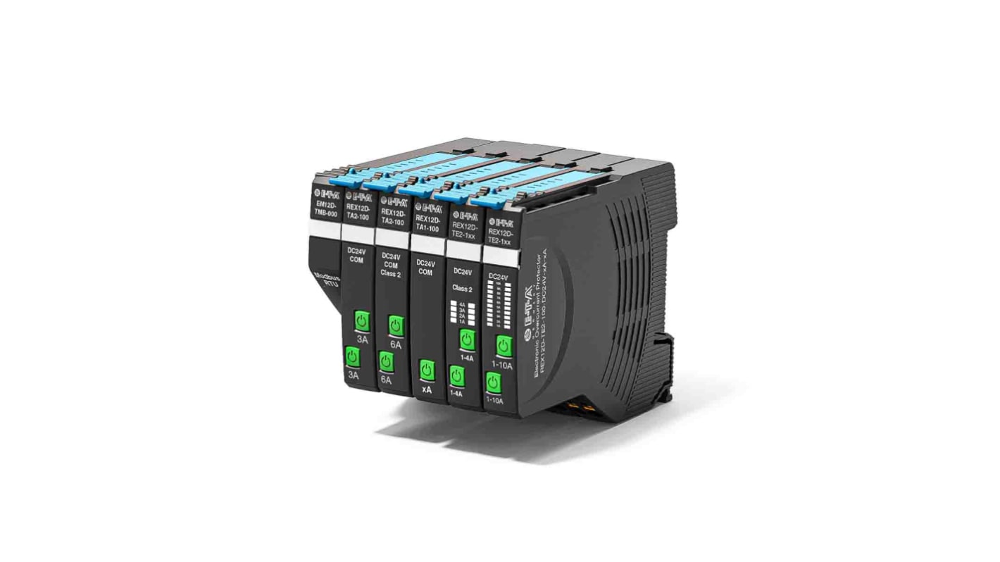 ETA REX12 Electronic Circuit Breaker 10A 24V REX12D-T, DIN Rail Mount