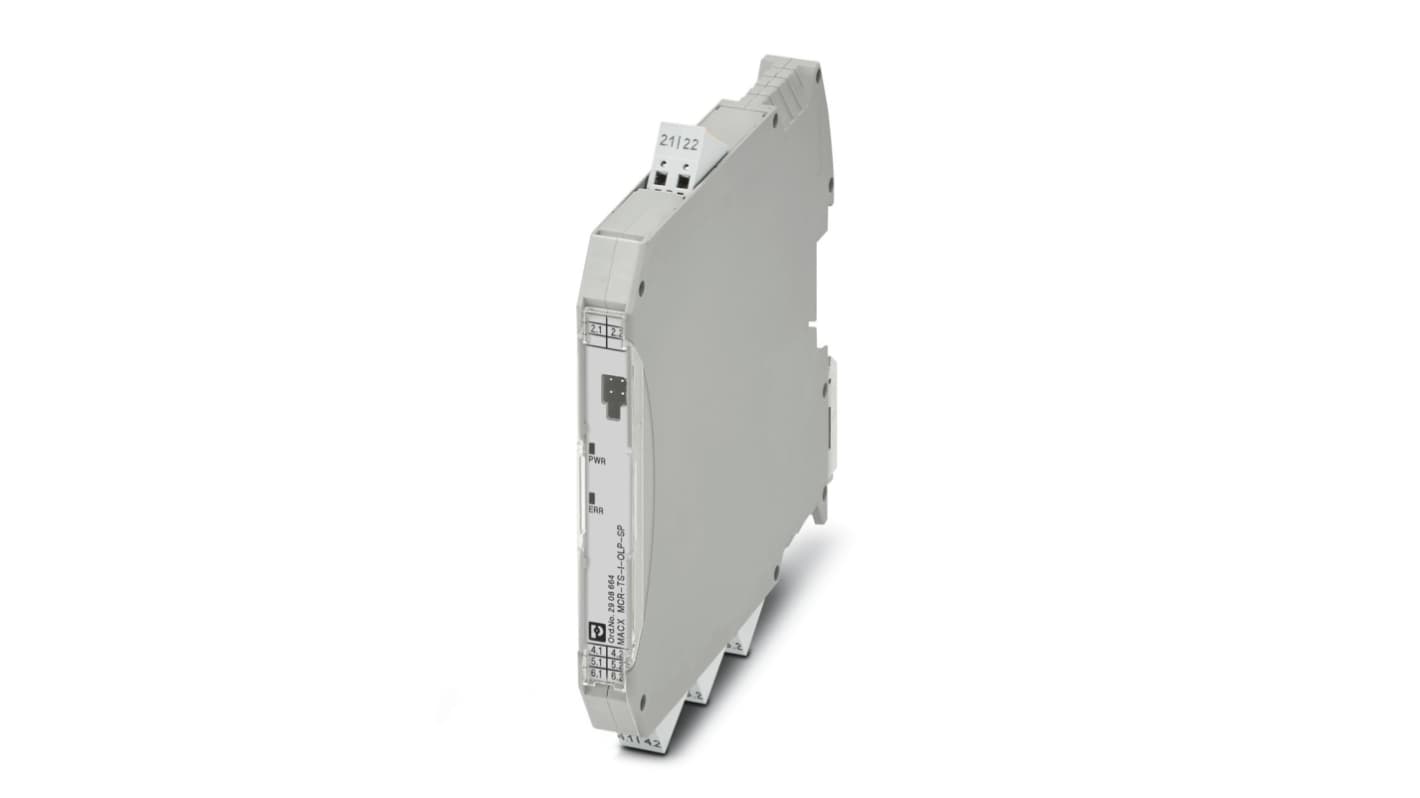 Phoenix Contact MACX MCR Series Signal Conditioner, RTD, Potentiometer, Thermocouple, Voltage Input, Current Output, 12