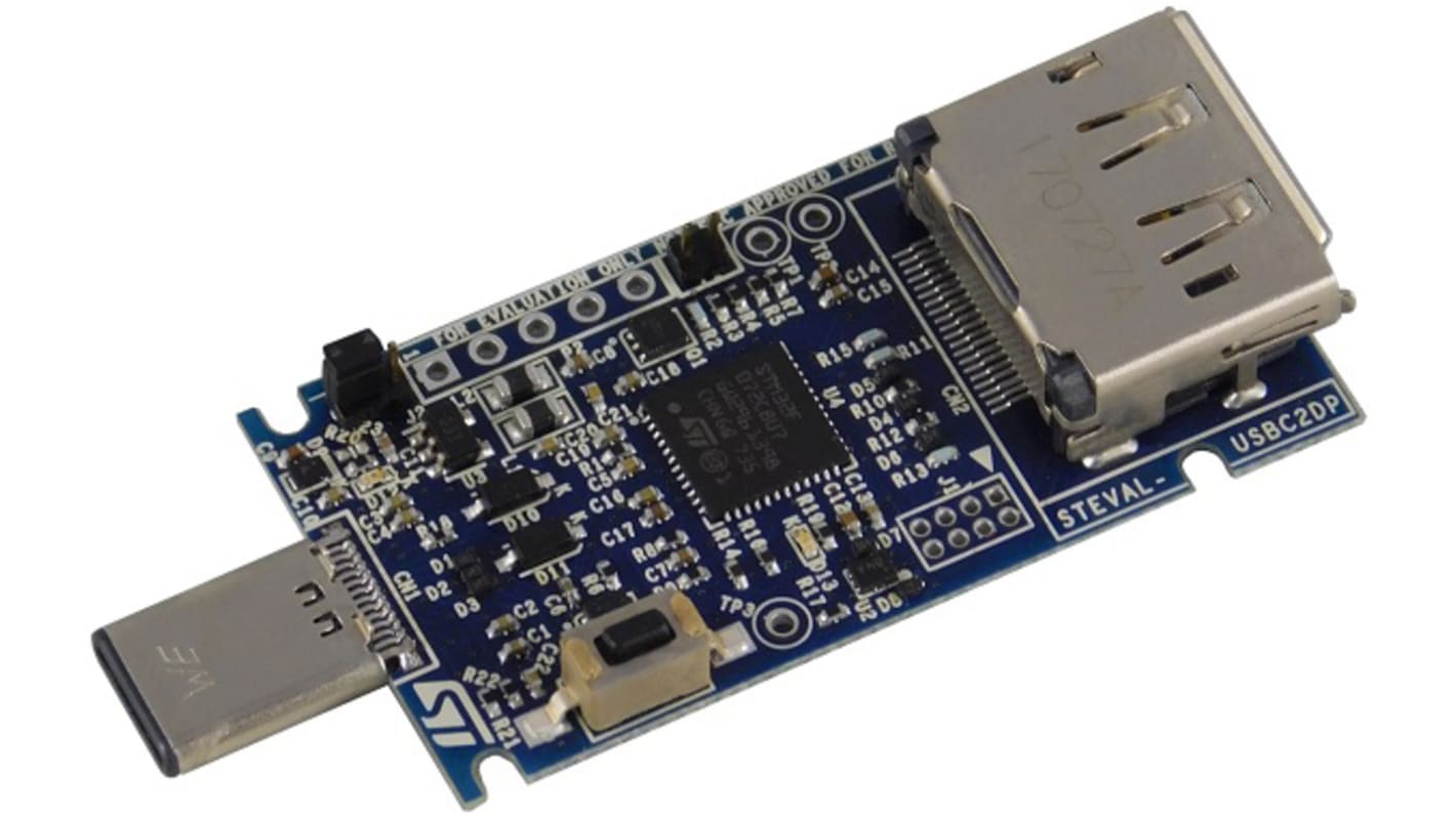 STMicroelectronics Adapter Board STEVAL-USBC2DP Development Kit for STM32F072,STG3684A,LDK220 STEVAL-USBC2DP
