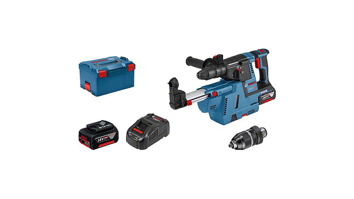 Bosch GBH SDS Plus 18V Cordless Hammer Drill Li-Ion, Euro Plug