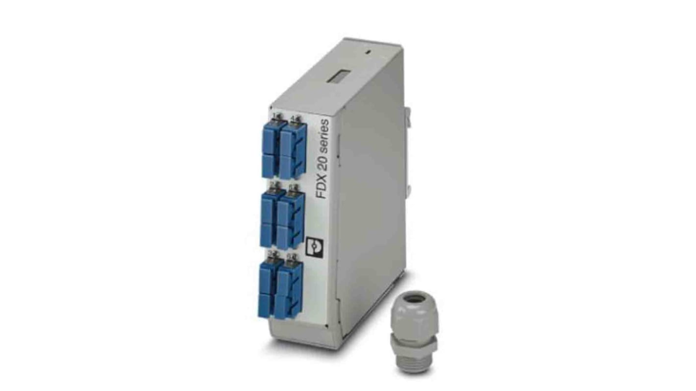 Patch Panel de fibra óptica, Phoenix Contact, SC, 6 puertos, Modo Único, Dúplex