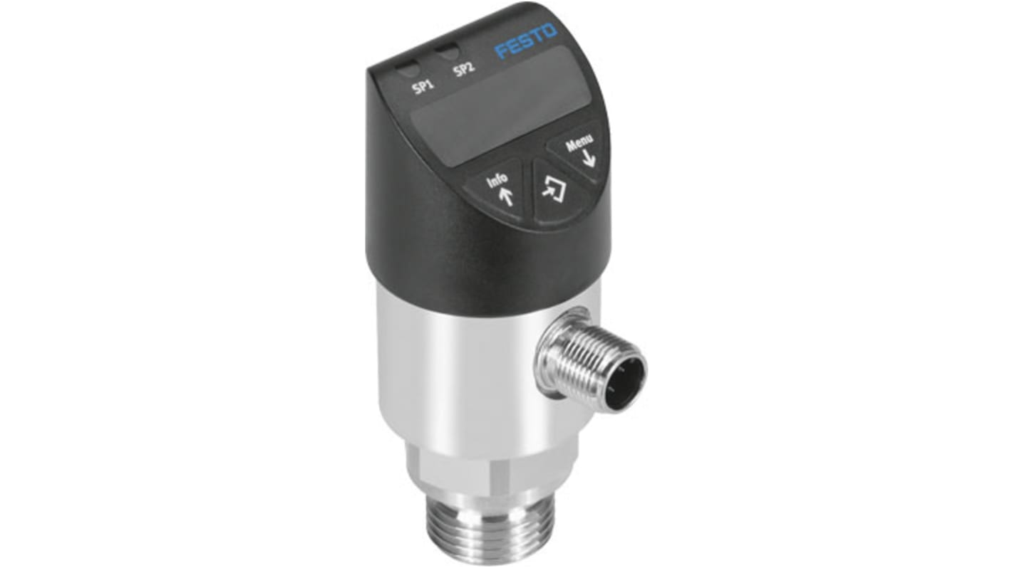 Festo Pressure Sensor, 35V dc, IP65, IP67 +10 bar