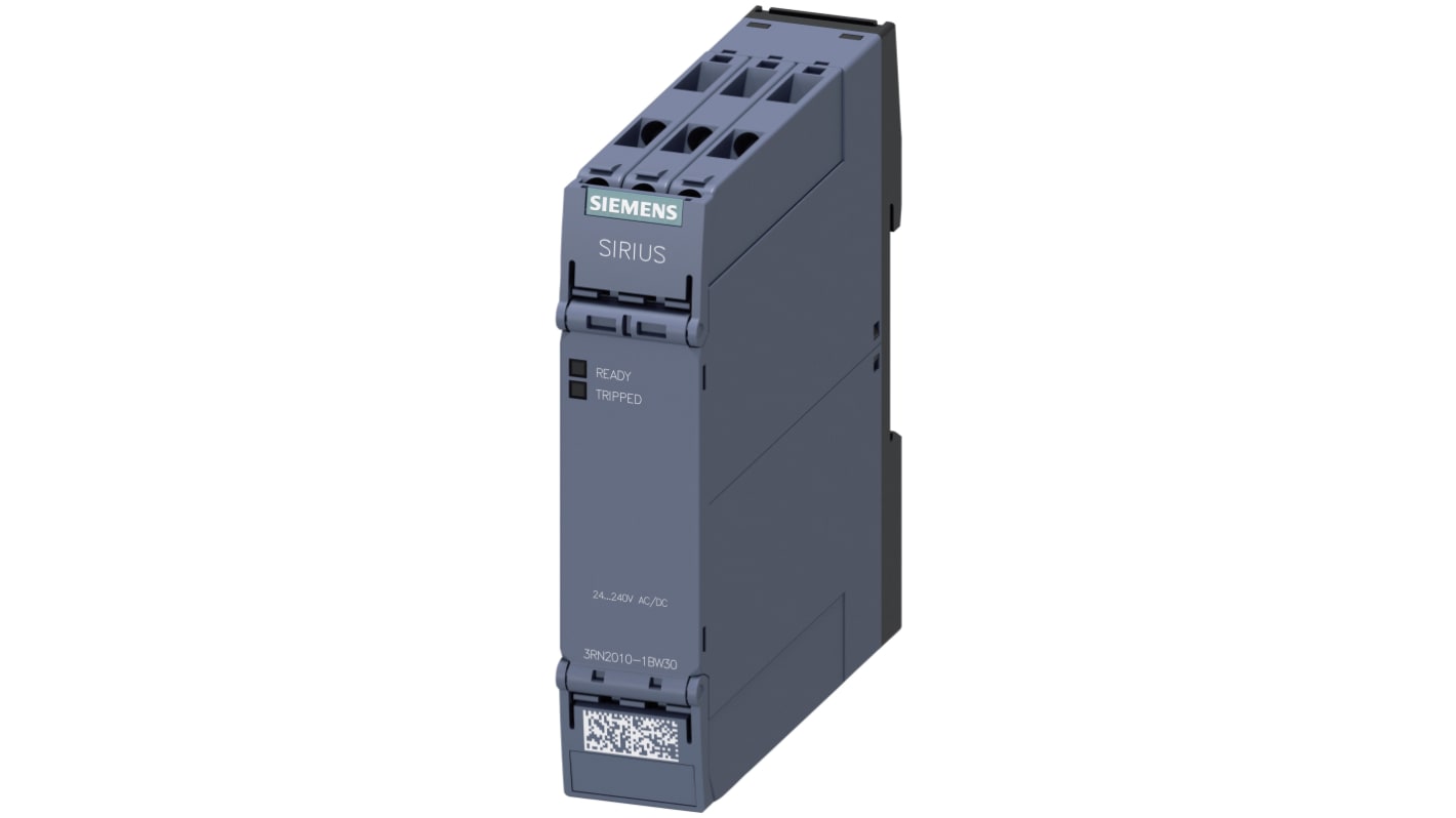 Siemens 3RN2 Überwachungsrelais, für Thermistormotor-Temperaturschutz 24 → 240V ac/dc, 2-poliger Wechsler