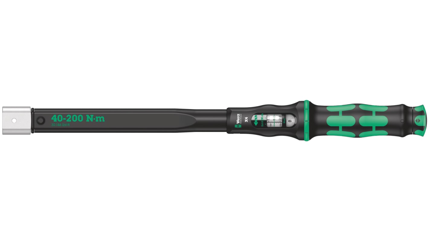 Klucz dynamometryczny zapadkowy 40 → 200Nm Wera Kwadratowy ±3% 14 x 18mm