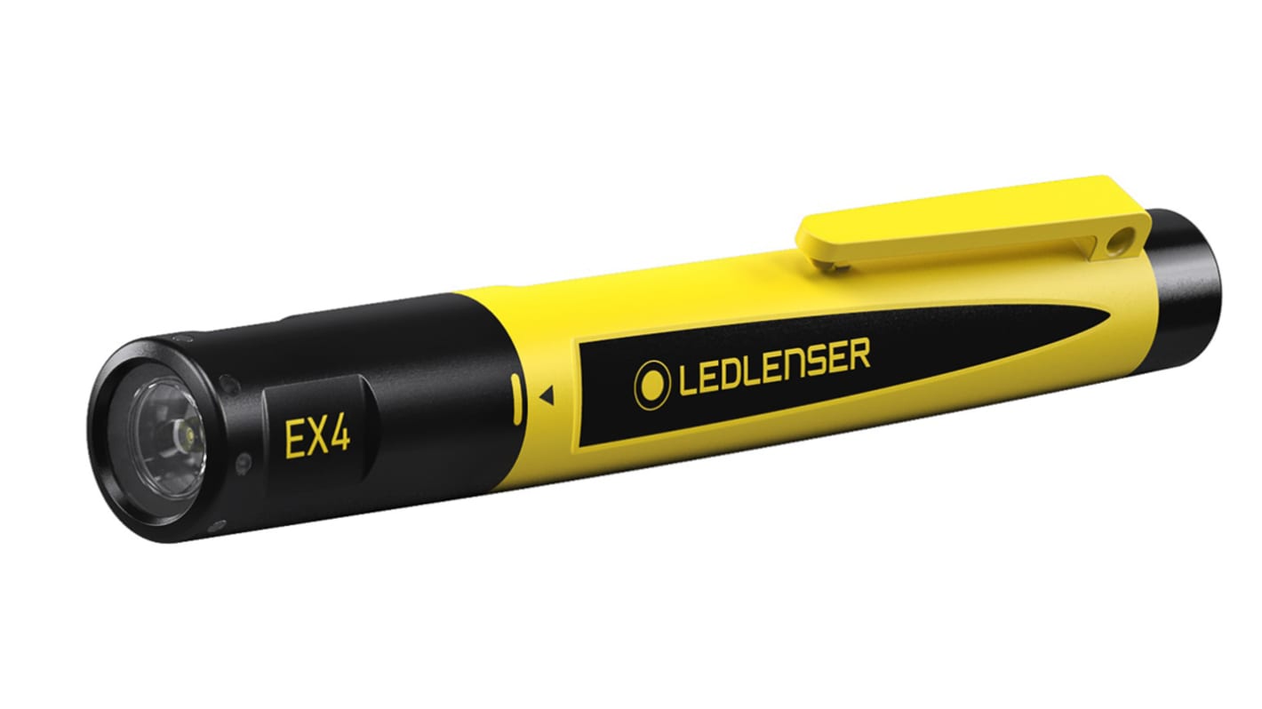LEDLENSER 防爆笔形手电筒, 50 lm, LED, 2 个 AAA电池, 黄色, ATEX系列, EX4