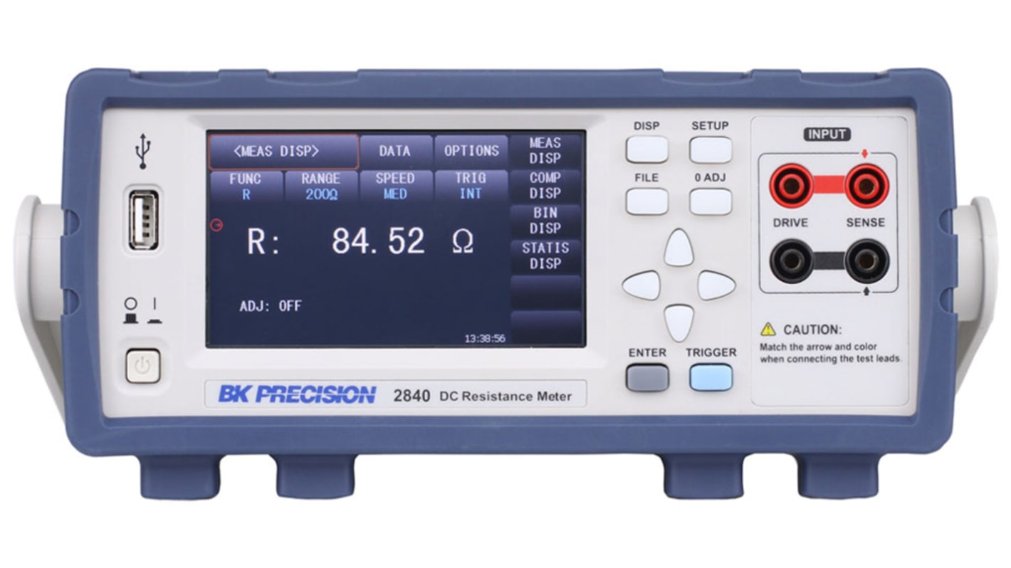 BK Precision 2840 Ohmmeter, 20000 Ω Max, 1μΩ Resolution, 4 Wire