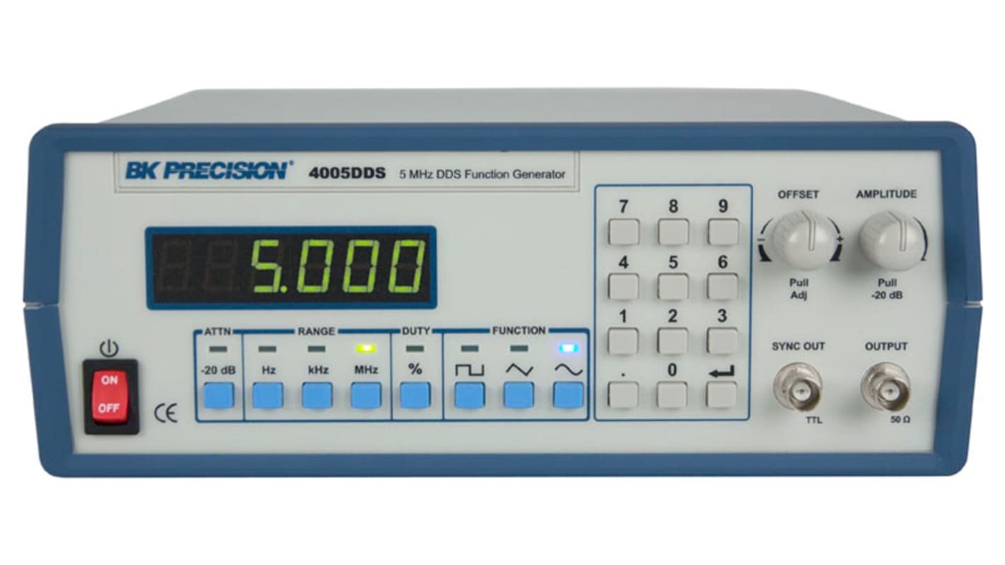 BK Precision 4005DDS Function Generator, 1Hz Min, 5MHz Max