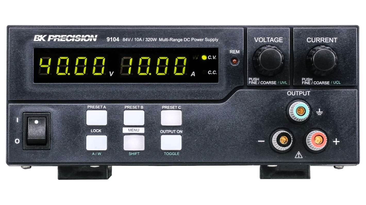BK Precision 9104 Series Digital Bench Power Supply, 0 → 84V, 10A, 1-Output, 320W - RS Calibrated